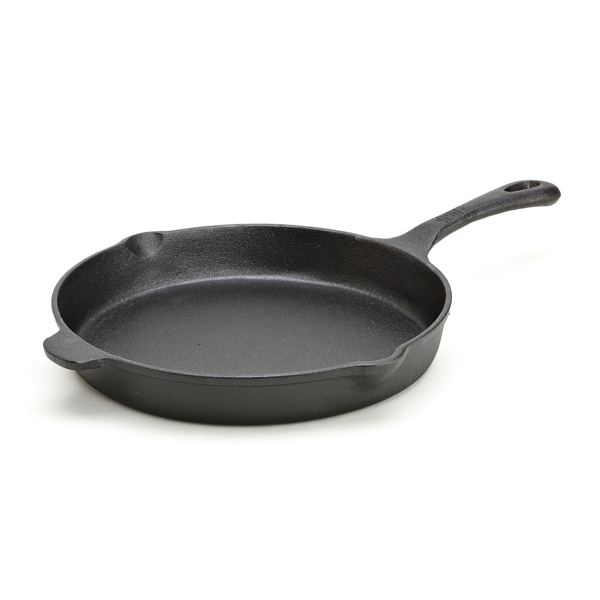 GoodCook Cast Iron Skillet, 12", Black