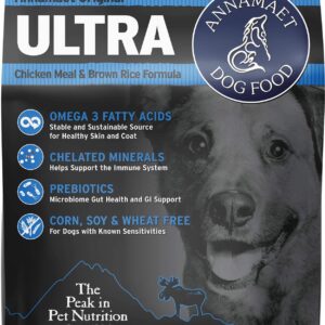 Annamaet Original Ultra Formula Dry Dog Food, 32% Protein (Chicken & Brown Rice), 5-lb Bag