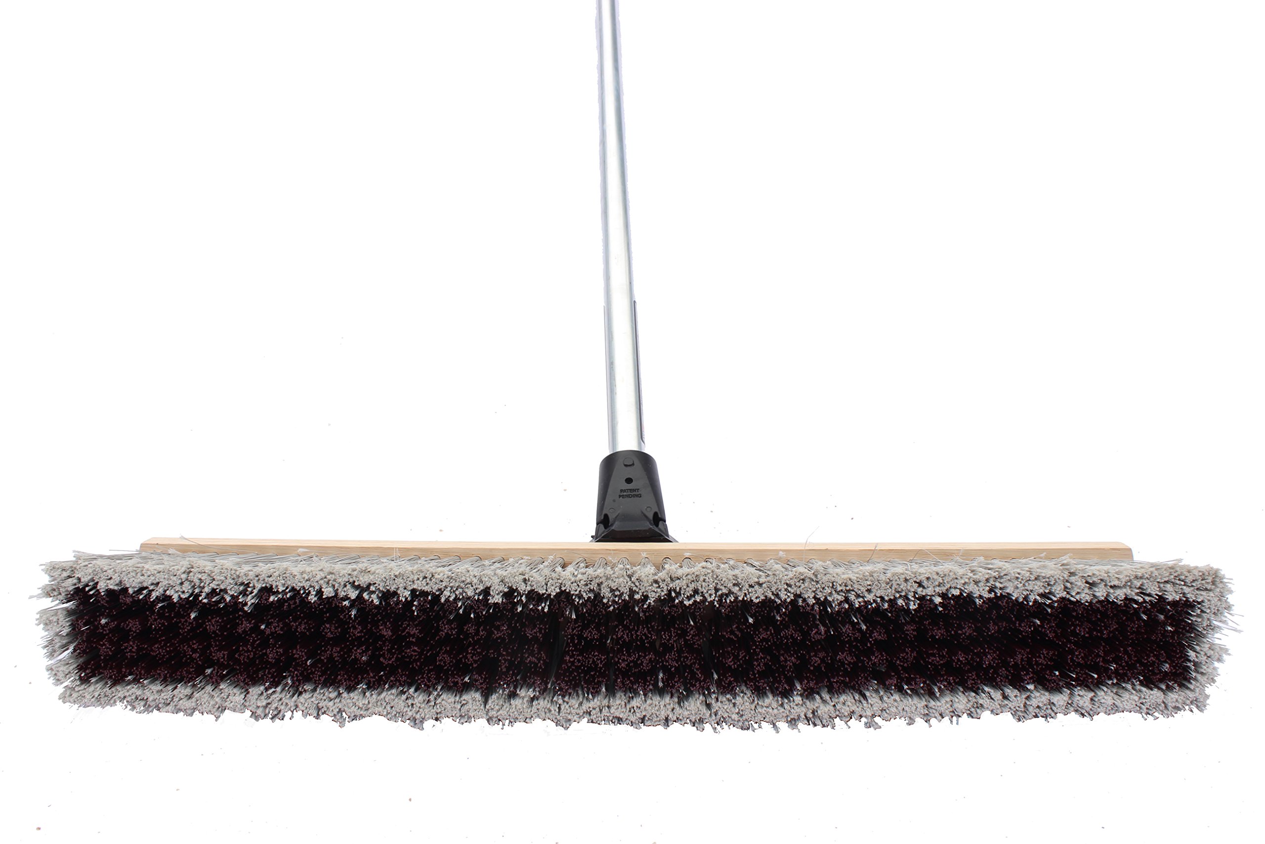 FlexSweep Unbreakable Commercial Push Broom (Contractors 30 Inch) Medium Bristles