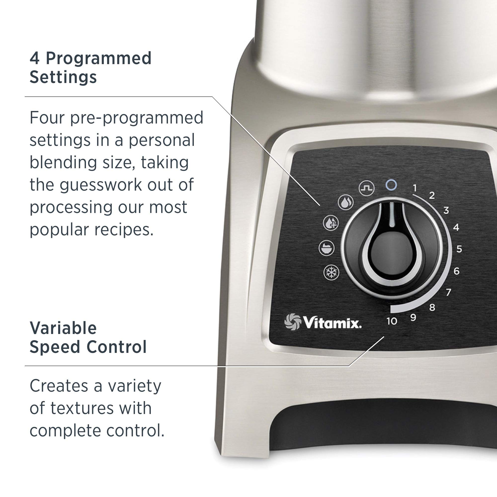 Vitamix S55 S-Series Blender, Professional-Grade, 40oz. Container, Brushed Stainless Finish