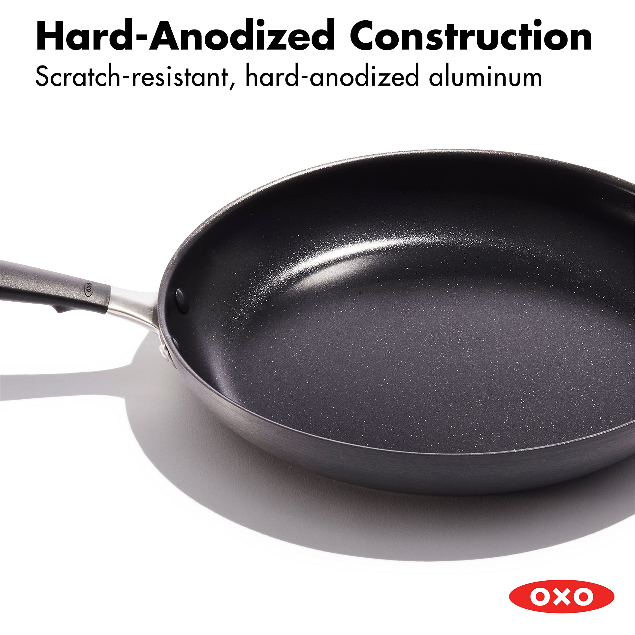 OXO Frying Pan, Non Stick Magneto Induction Pan - Induction & Oven Safe Cookware - 30 cm, Black