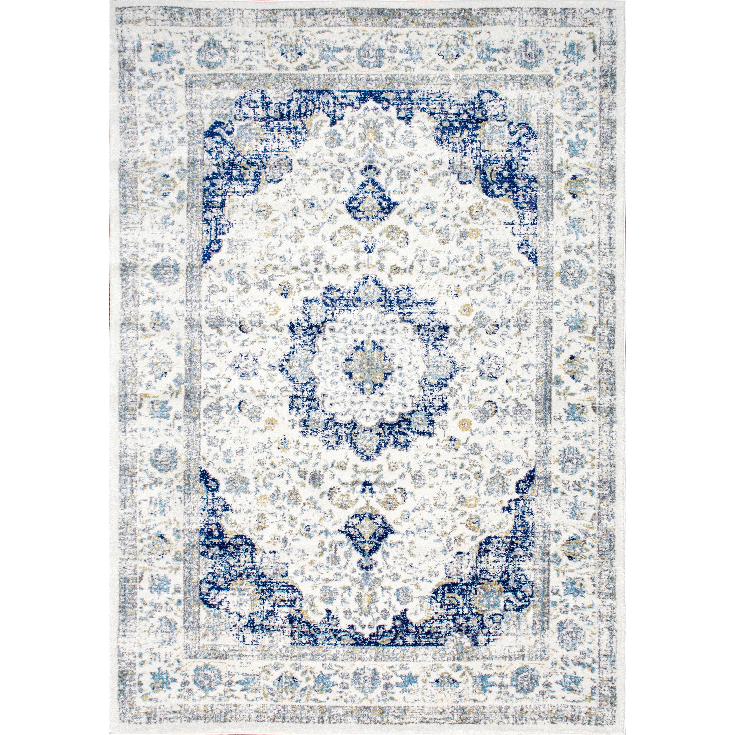 nuLOOM Paisley Verona Vintage Persian Area Rug, 2' x 3', Blue