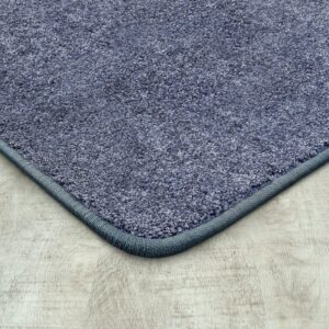 Joy Carpets Endurance Solid Colored Area Rug in Color Glacier Blue, 12' x 6'