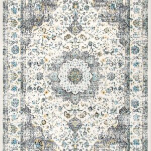 nuLOOM Paisley Verona Vintage Persian Area Rug, 5' x 7' 5", Grey