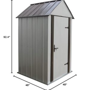 Arrow Shed Designer Metro Shed, Java/Sand, 4 x 4 ft.