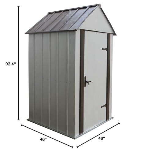 Arrow Shed Designer Metro Shed, Java/Sand, 4 x 4 ft.