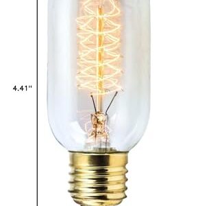 Rolay Vintage Edison Bulbs, 25W Clear Glass Antique Vintage Old Fashioned E26 Incandescent Light Bulbs, 1 Pack