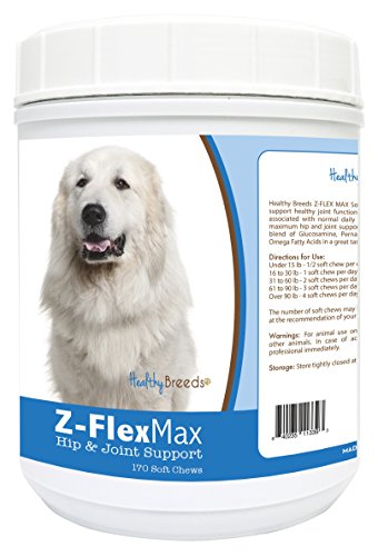 Healthy Breeds Great Pyrenees Z-Flex Max Hip and Joint Soft Chews 170 Count