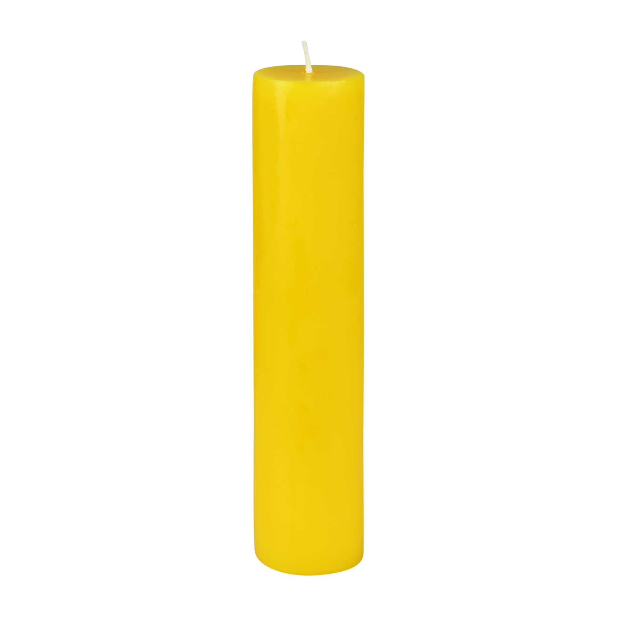 2 x 9 Yellow Pillar Candle