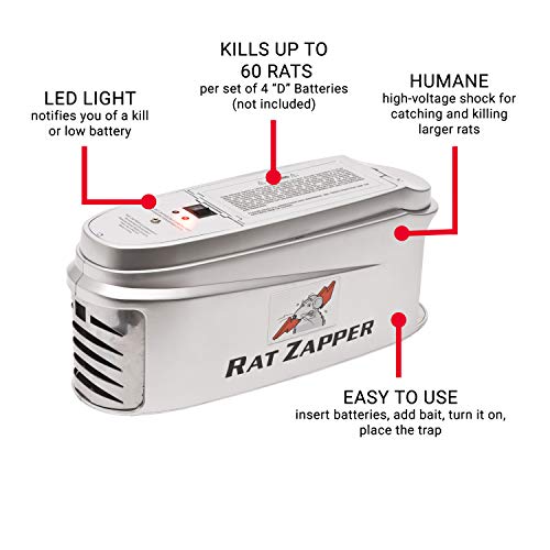 Rat Zapper Ultra RZU001-4 Indoor Electronic Rat Trap - 4 Traps