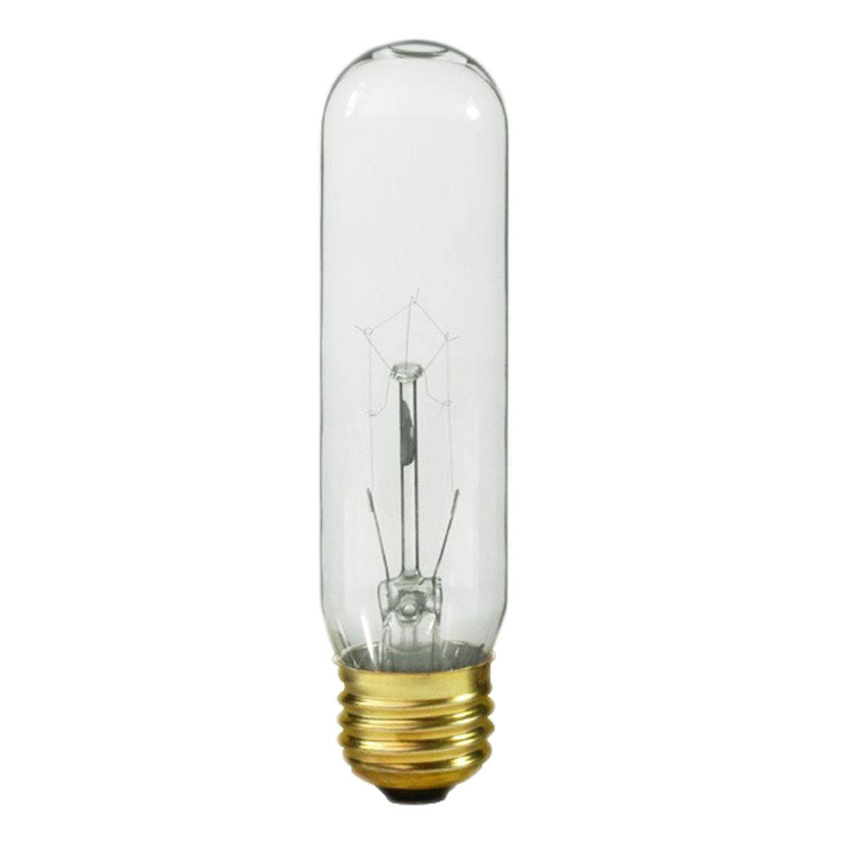 Royal Designs LB-2001-2 Clear Edison Incandescent Vintage Style 60-Watt T10 E26 120V Light Bulb, 2 pack