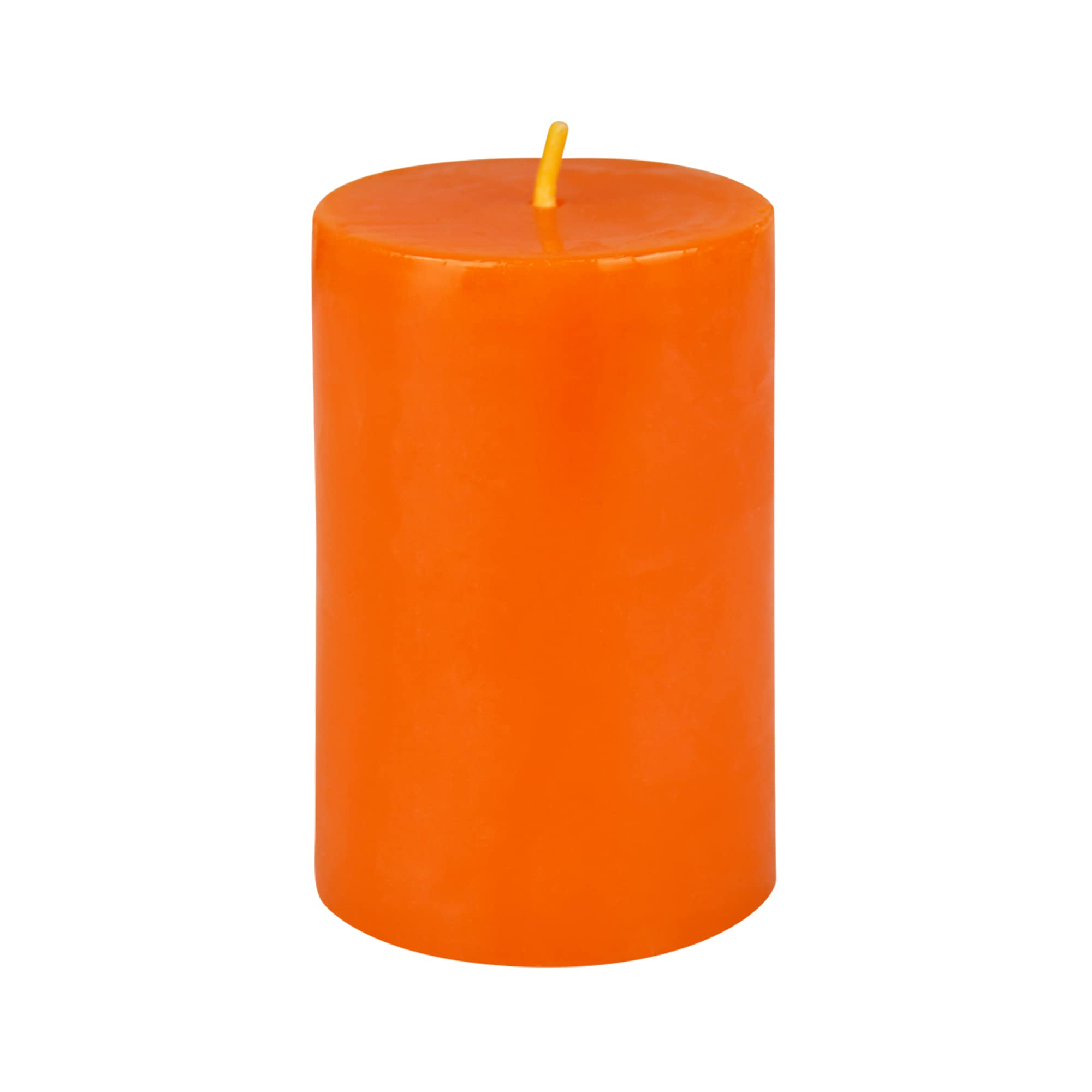 Jeco 3 Inch Orange Pillar Candle