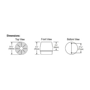 Seco-Larm SL-1301-SAQ/C Clear Lens Strobe Light, 10 Vertical LED Strips (54 LEDs) Increase Visibility From Various Directions, Built-in 100dB Programmable Siren, Six Different Flash Patterns