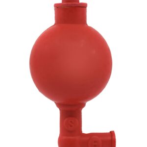 EISCO Pipette Filler, Rubber Bulb - 54mm Dia. Three Pinch Valves - Suitable for Noxious Solutions Labs