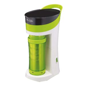 mr. coffee pour! brew! go! personal coffee maker, sour apple green ;;;