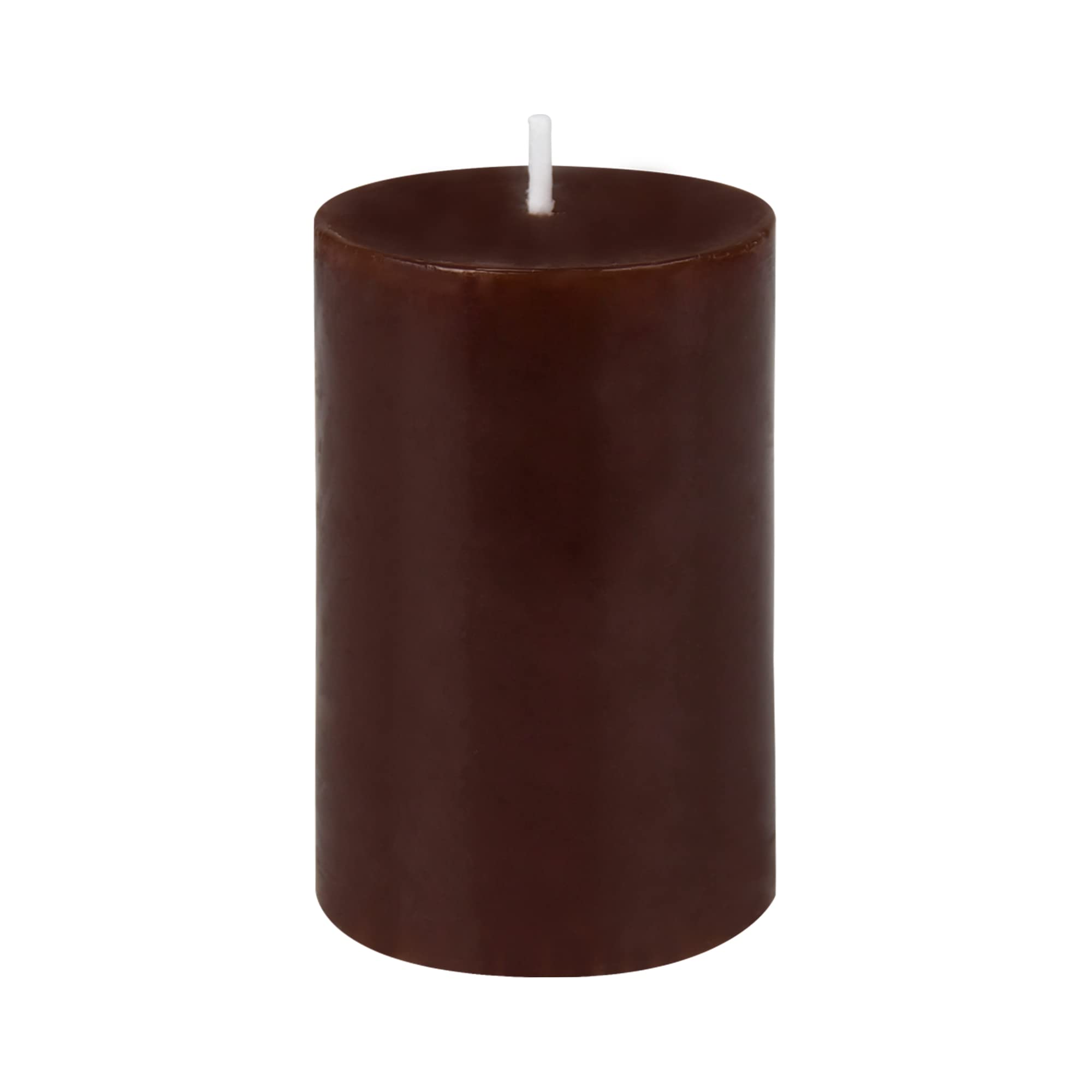 Jeco “2” Diameter by 3” Brown Pillar Candle,CPZ-2305