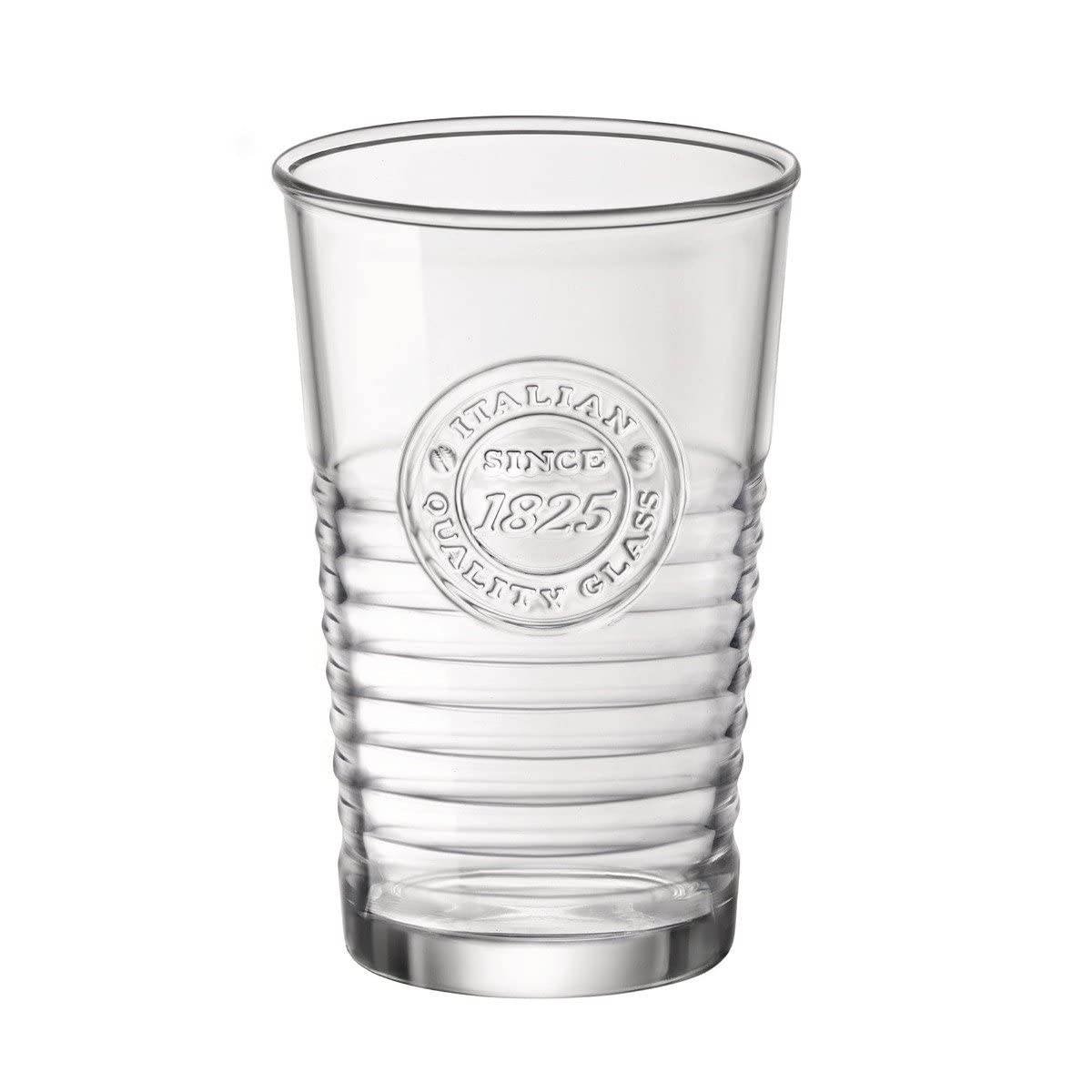 Bormioli Rocco Officina1825 Water Glasses (Set of 6), 11 oz, Clear