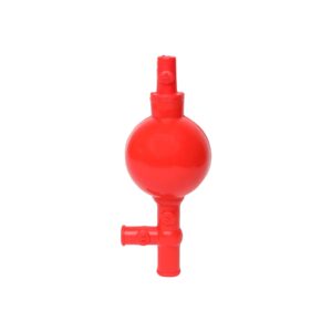 EISCO Pipette Filler, Silicon Bulb - 54mm Dia. Three Pinch Valves - Suitable for Noxious Solutions