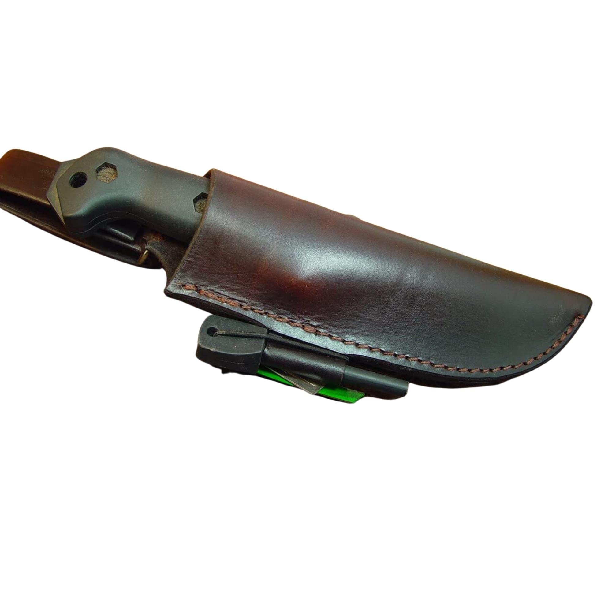 Bk 2 And BK 10 Dangler This sheath will fit both knives Sheath with Firestarter and Striker