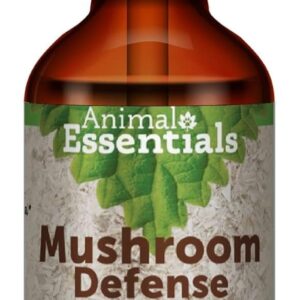 Animal Essentials Mushroom Defense - Immune System Support for Dogs & Cats, Natural Antioxidant, Mushrooms, for All Ages, Organic Herbs - 2 Fl Oz