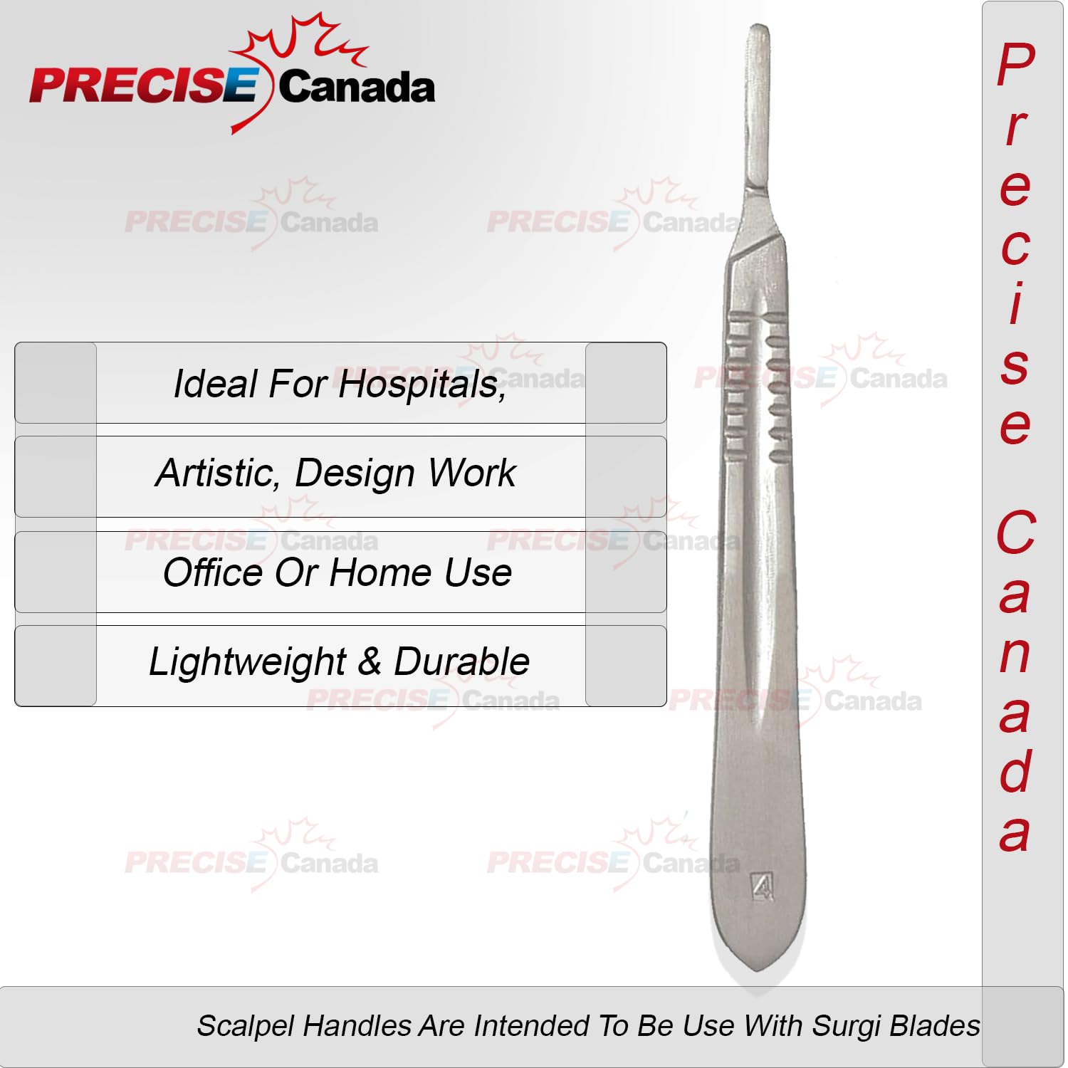 PC 100 Scalpel Blades # 20 with Free Handle # 4