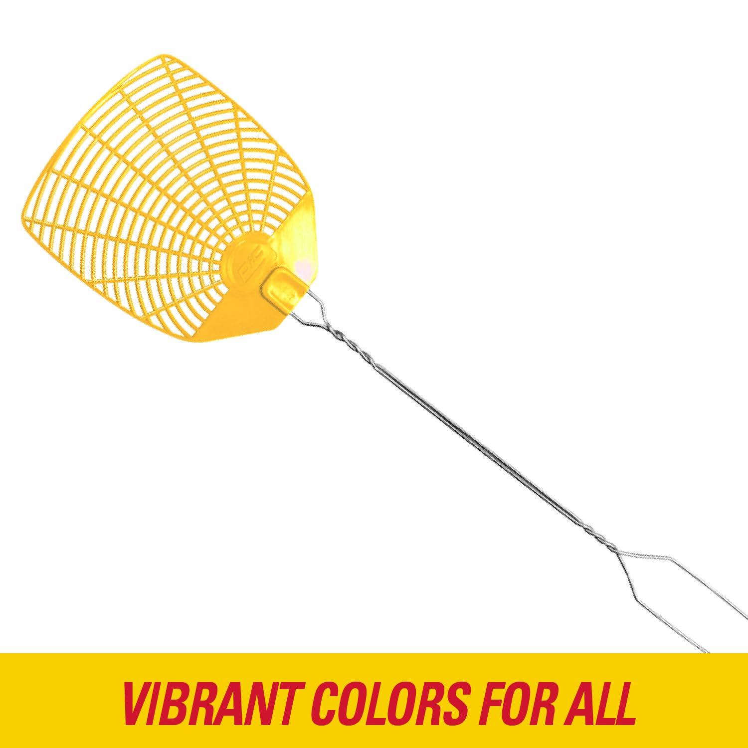 PIC Wire Metal Handle Fly Swatters (Colors May Vary), 6 Pack