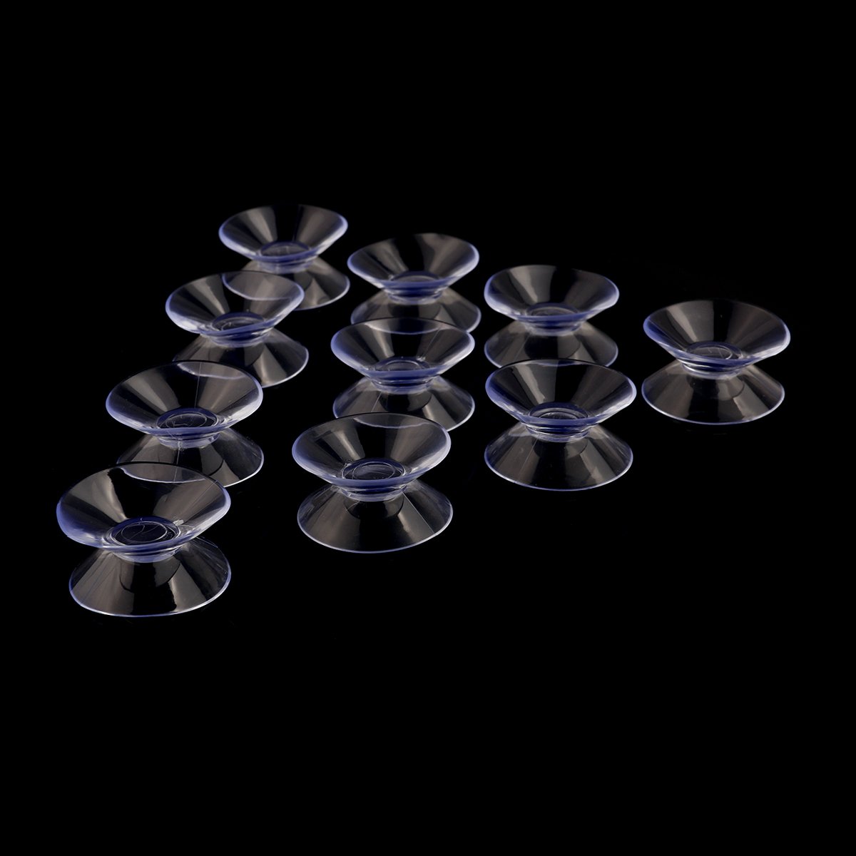 NUOLUX 10pcs 30mm Double Sided Suction Cups Sucker Pads for Glass Plastic