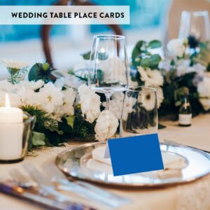 Andaz Press Table Tent Printable Place Cards, Royal Blue 20-Pack, Seat Placement Cards Place cards Table Settings Name Cards for Baby Bridal Wedding Shower, School Graduation Food Cards