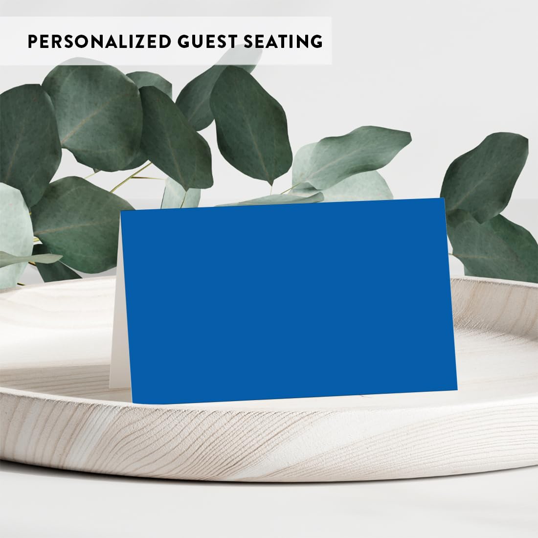 Andaz Press Table Tent Printable Place Cards, Royal Blue 20-Pack, Seat Placement Cards Place cards Table Settings Name Cards for Baby Bridal Wedding Shower, School Graduation Food Cards