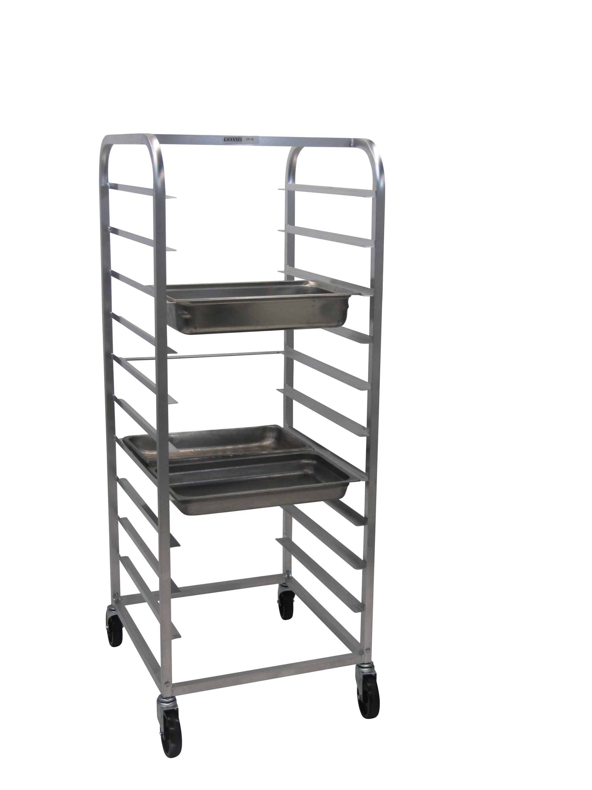 Channel ETPR-5S6 Steam Table Pan Rack, 12 X 20 Steam Table Pan Rack, Standard Series, 24"W x 26"D x 64"H, Aluminum Construction