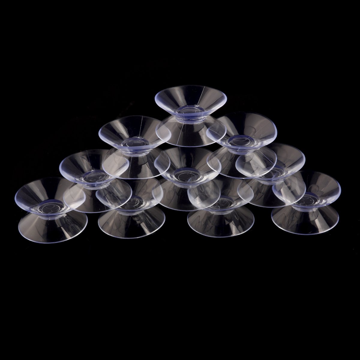 NUOLUX 10pcs 30mm Double Sided Suction Cups Sucker Pads for Glass Plastic