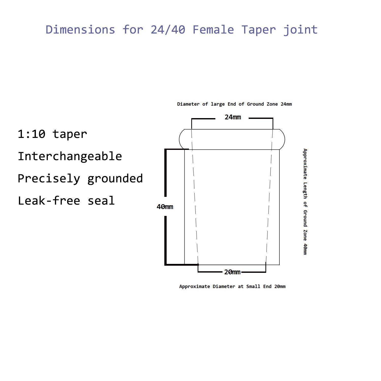 Laboy Glass 1000mL 2 Neck Round Bottom Boiling Flask with 24/40 Center & Side Joints Angled Apparatus Organic Chemistry Lab Glassware