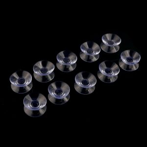 NUOLUX 10pcs 30mm Double Sided Suction Cups Sucker Pads for Glass Plastic