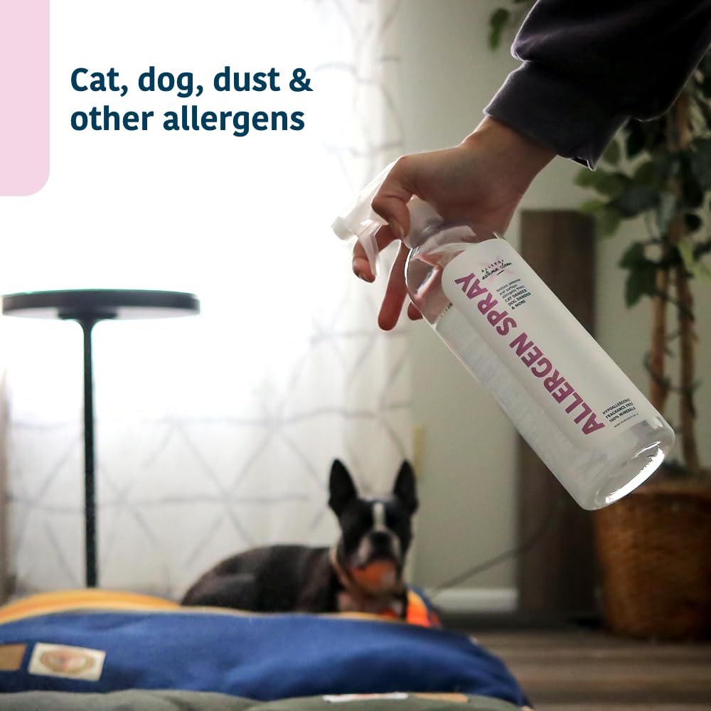 Allergy Asthma Clean Allergen Spray, Pets, Dust Allergies & More, Air & Surface Control, Just Add Water, Bottle, Over 33oz