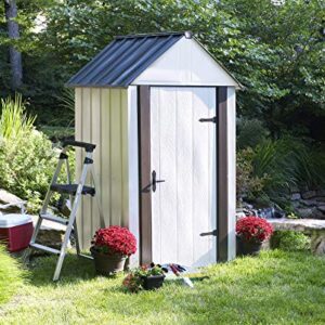 Arrow Shed Designer Metro Shed, Java/Sand, 4 x 4 ft.