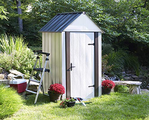 Arrow Shed Designer Metro Shed, Java/Sand, 4 x 4 ft.