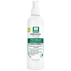 nootie medicated anti-itch spray, itch relief & skin care for dogs & cats, formulated for veterinarians, sold in over 10,000 clinics & stores worldwide, 8 fl oz