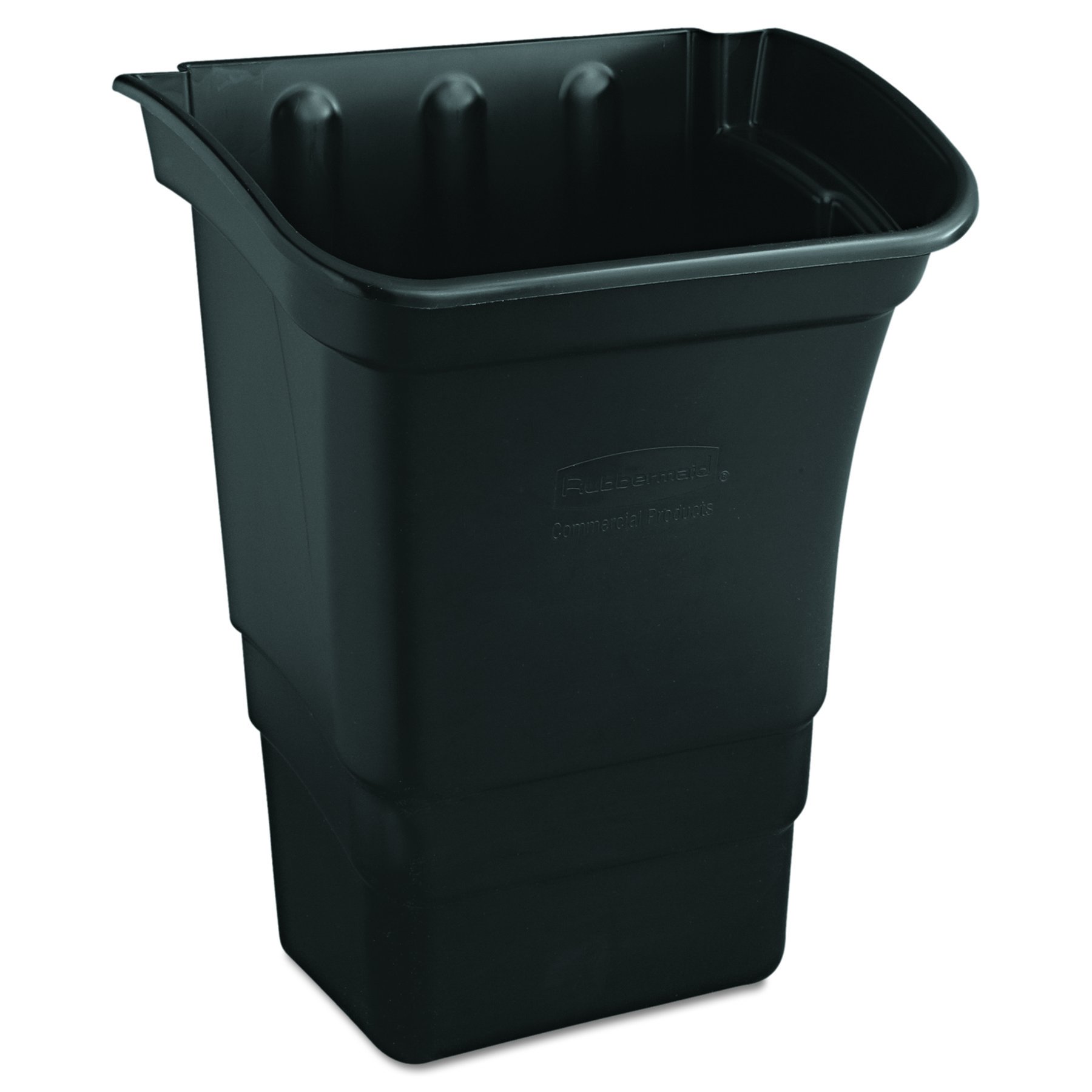 Rubbermaid Commercial RCP 3353-88 BLA RCP335388BLA Optional Utility Cart Refuse/Utility Bin, Rectangular, 8 gal, Black