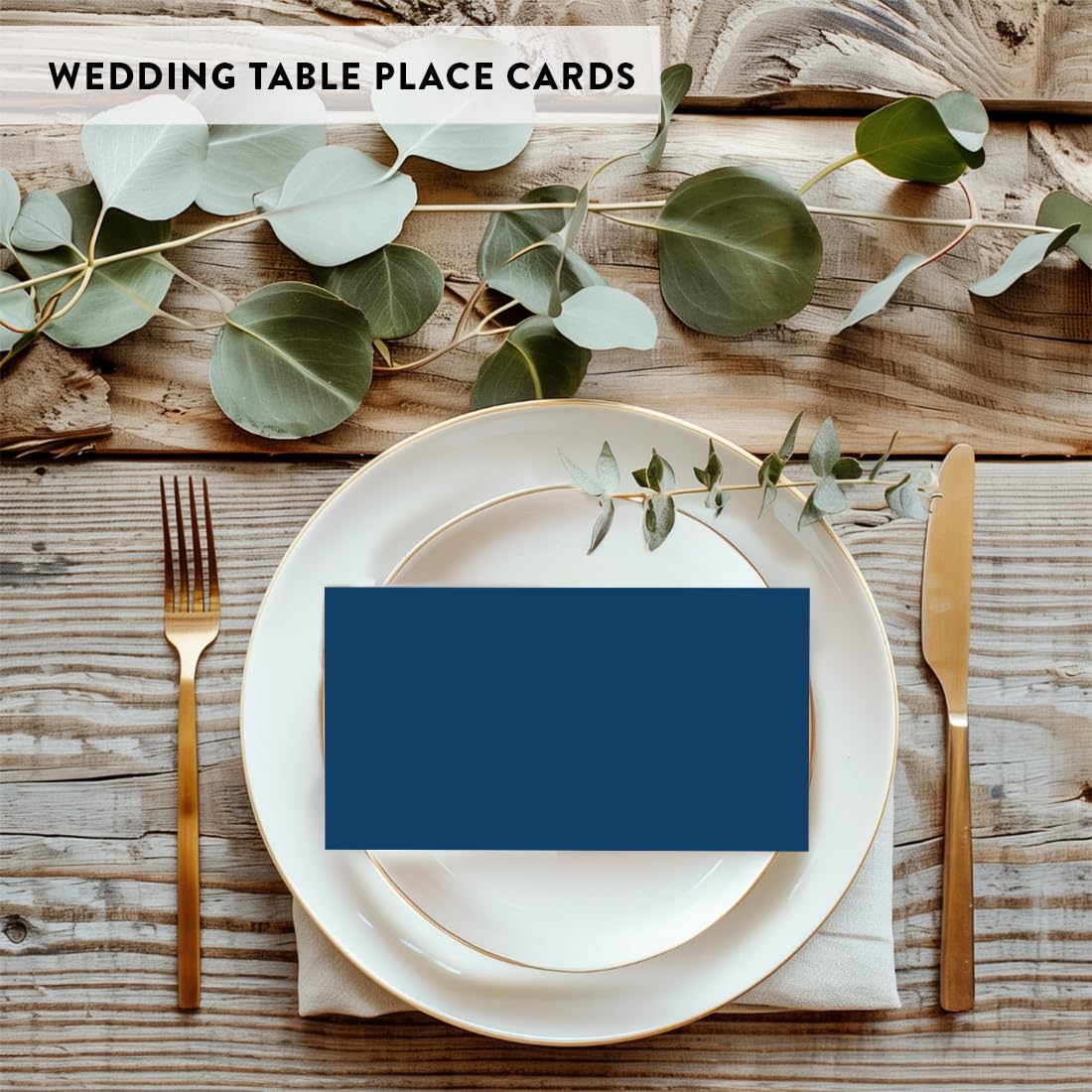 Andaz Press Table Tent Printable Place Cards, Navy Blue 20-Pack, Seat Placement Cards Blank Place Cards For Table Settings Name Cards for Baby Bridal Wedding Shower, School Graduation Food Cards