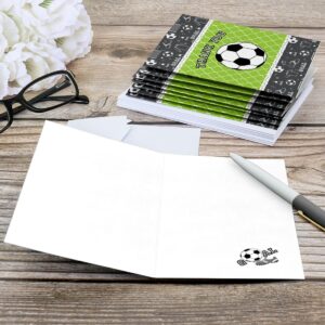 Big Dot of Happiness Goaaal - Soccer - Baby Shower or Birthday Party Thank You Cards (8 Count)