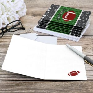 Big Dot of Happiness End Zone - Football - Baby Shower or Birthday Party Thank You Cards (8 count)