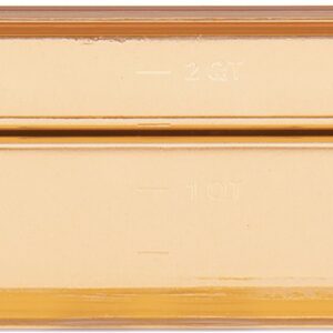 Carlisle FoodService Products 3086013 StorPlus High Heat Food Pan, 2.5" Deep, Third Size, Amber