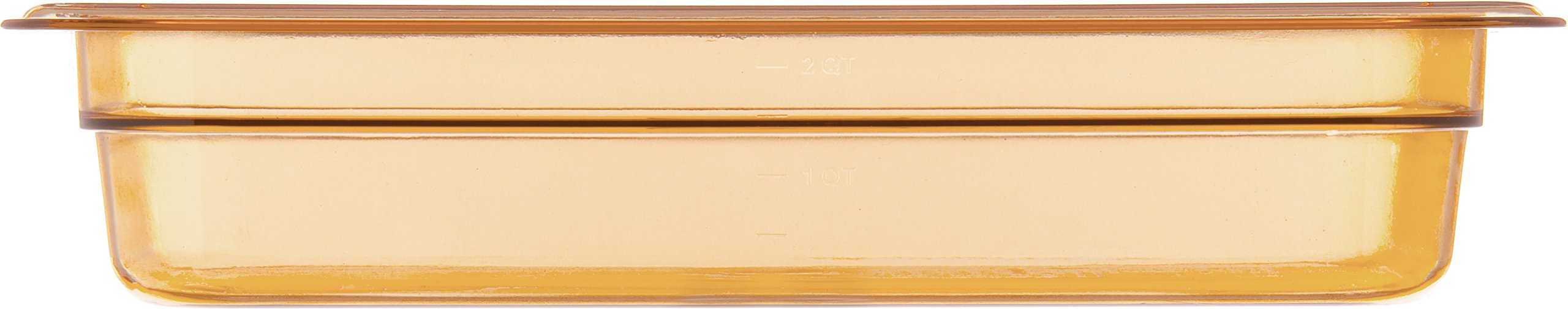 Carlisle FoodService Products 3086013 StorPlus High Heat Food Pan, 2.5" Deep, Third Size, Amber