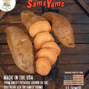 Sams Yams Sweet Potato Dog Treats, Healthy Dog Treats for Large, Medium or Small Breed Dogs, Vegan Sweet Potato Dog Chews Made in USA - Sam's Yams DAILY's Berry Yammy Recipe Dog Snacks, 7oz