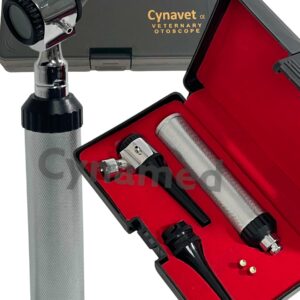 New Cynamed Led Veterinary Otoscope Set Animal Diagnostic Instruments 1 Extra Replacement Bulb Cynamed