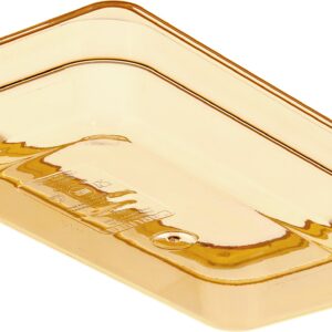 Carlisle FoodService Products 3086013 StorPlus High Heat Food Pan, 2.5" Deep, Third Size, Amber