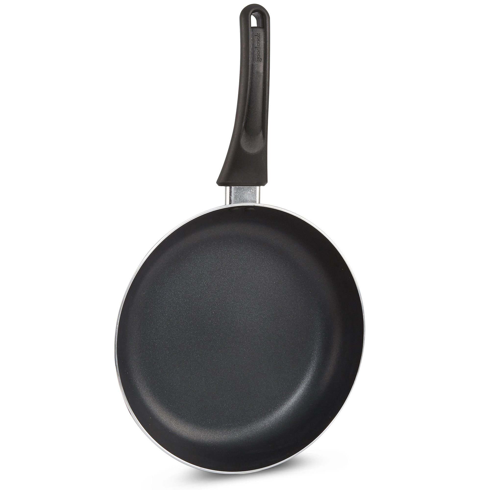 GoodCook Nonstick Aluminum Frying Pan Set, 8" and 10" Skillets, Black, Even Heating, Stay-Cool Ergonomic Handle, PFOA-Free Nonstick Coating, Ideal for Sautéing, Searing, and Frying