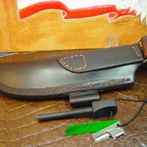 Bk 2 And BK 10 Dangler This sheath will fit both knives Sheath with Firestarter and Striker