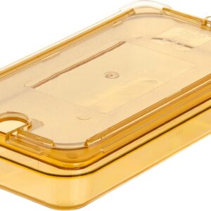 Carlisle FoodService Products 3086013 StorPlus High Heat Food Pan, 2.5" Deep, Third Size, Amber