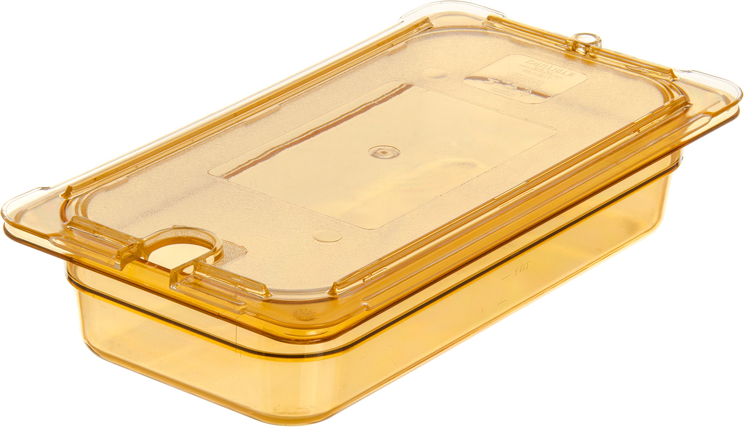 Carlisle FoodService Products 3086013 StorPlus High Heat Food Pan, 2.5" Deep, Third Size, Amber